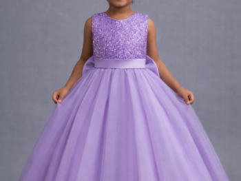 Lavender Occasion Wear Frock | Only Stitching ✂️